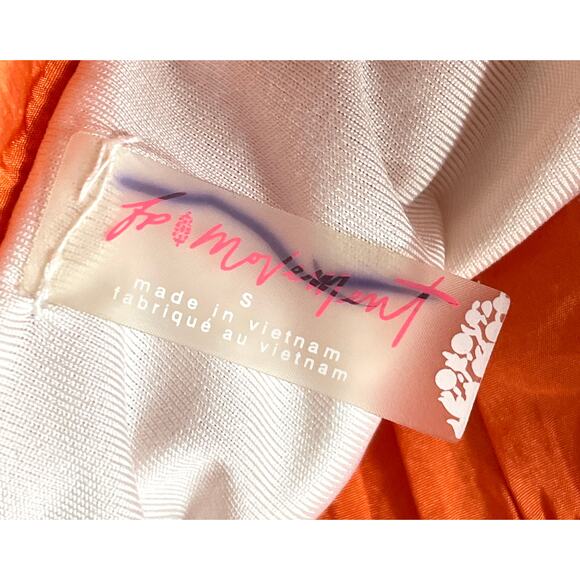 Free People Movement Way Home Shorts Orange Small Lined Workout Gym Running - Picture 10 of 11